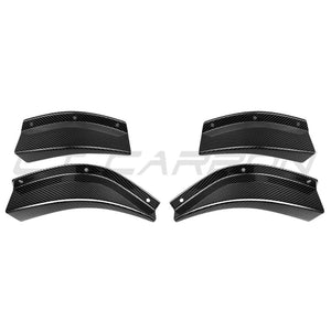 BMW M3/M4 G80/G81/G82/G83 2021+ CARBON FIBRE FRONT BUMPER CANARDS - V3-Accessories-CT CARBON-CT Carbon - High-quality carbon fiber and gloss black aerodynamic parts for premium sports and luxury vehicles.