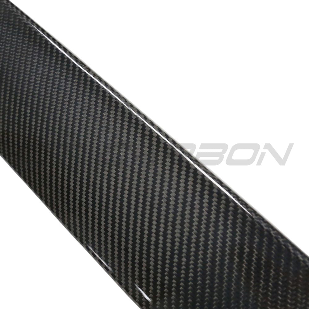 TESLA MODEL 3 2017-2023 CARBON FIBRE DASHBOARD TRIM STICK ON-Accessories-CT CARBON-CT Carbon - High-quality carbon fiber and gloss black aerodynamic parts for premium sports and luxury vehicles.