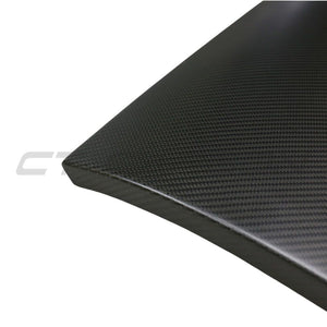 TESLA MODEL 3 & Y 2017-2023 CARBON FIBRE GLOVE BOX COVER-Accessories-CT CARBON-CT Carbon - High-quality carbon fiber and gloss black aerodynamic parts for premium sports and luxury vehicles.