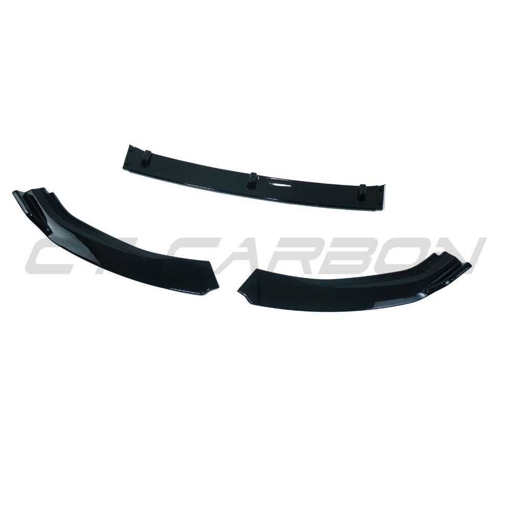 VOLKSWAGEN GOLF MK7 GLOSS BLACK SPLITTER-Splitter-BLAK BY CT-CT Carbon - High-quality carbon fiber and gloss black aerodynamic parts for premium sports and luxury vehicles.