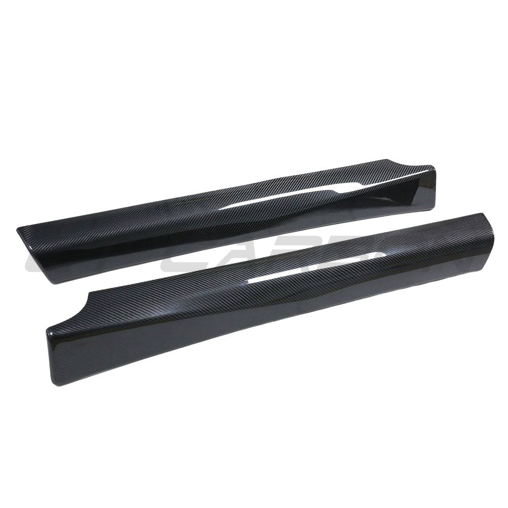 TESLA MODEL 3 2017-2023 CARBON FIBRE INTERIOR DOOR PANEL TRIM ADD ON-Accessories-CT CARBON-CT Carbon - High-quality carbon fiber and gloss black aerodynamic parts for premium sports and luxury vehicles.