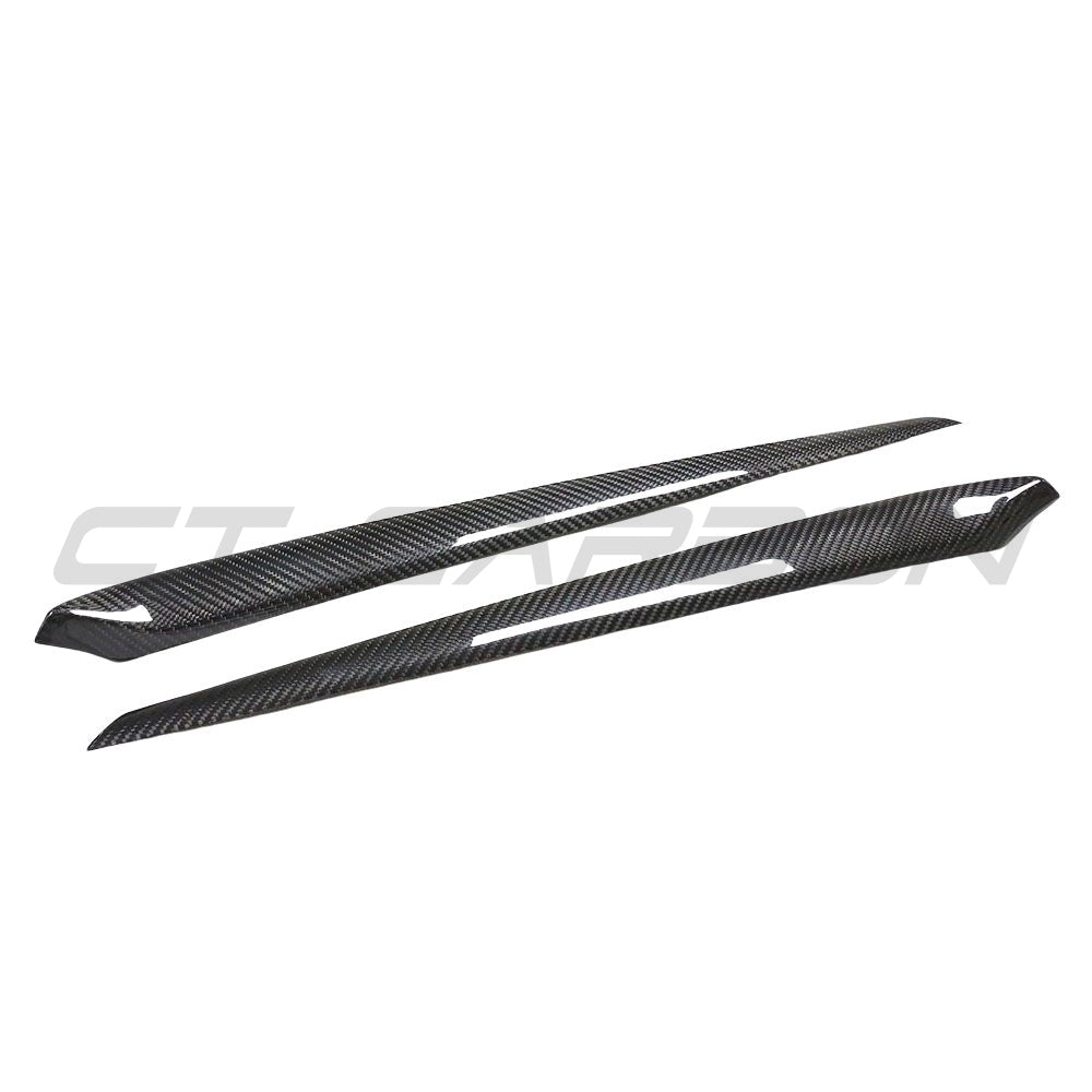 TESLA MODEL 3 2023+ CARBON FIBRE INTERIOR DOOR PANEL TRIM ADD ON-Accessories-CT CARBON-CT Carbon - High-quality carbon fiber and gloss black aerodynamic parts for premium sports and luxury vehicles.
