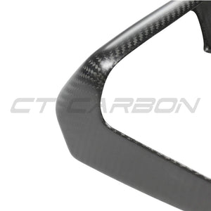 TESLA MODEL S 2021+ MATTE CARBON FIBRE REAR SCREEN ADD ON-Accessories-CT CARBON-CT Carbon - High-quality carbon fiber and gloss black aerodynamic parts for premium sports and luxury vehicles.
