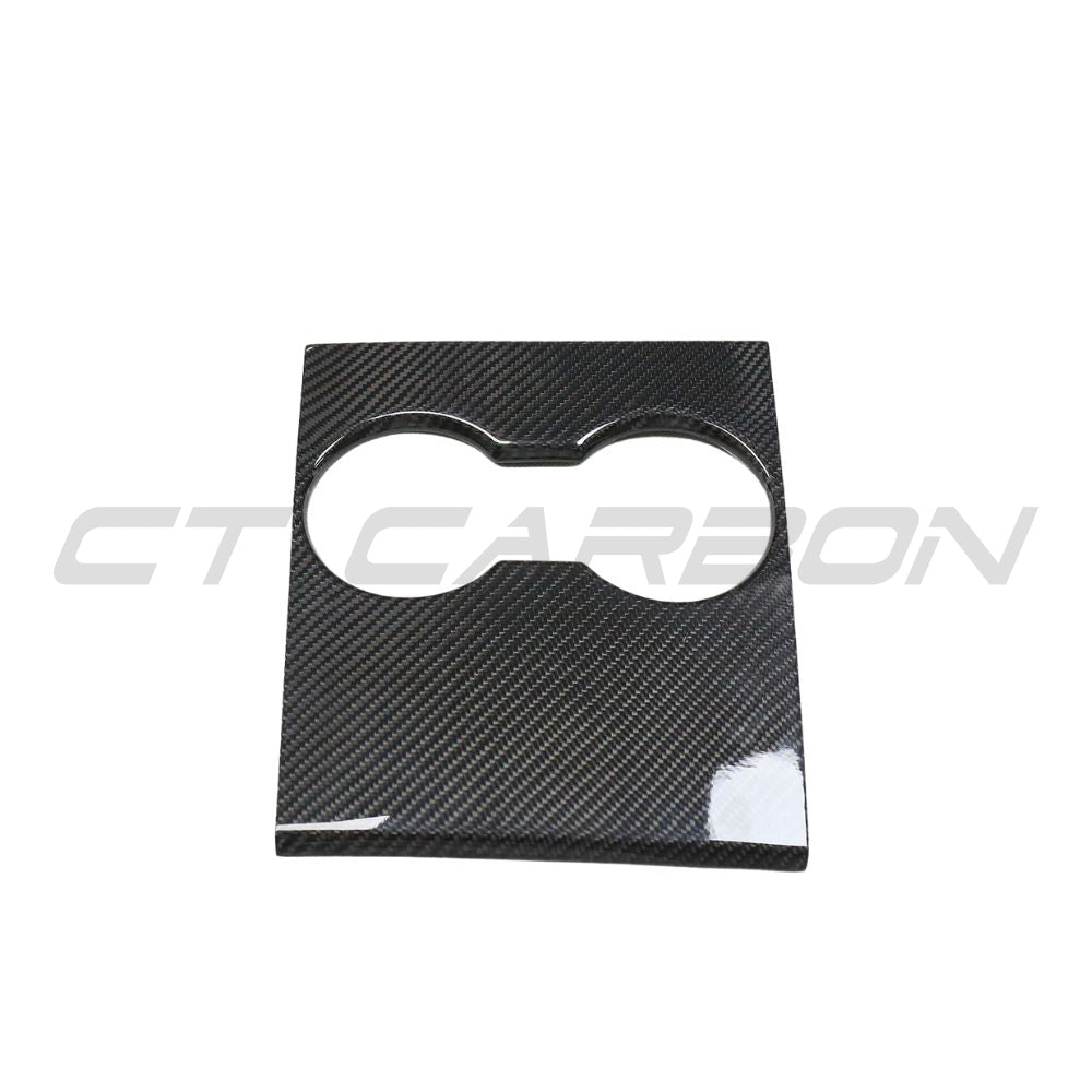 TESLA MODEL 3 2017-2023 CARBON FIBRE CENTRE CONSOLE ADD ON-Accessories-CT CARBON-CT Carbon - High-quality carbon fiber and gloss black aerodynamic parts for premium sports and luxury vehicles.