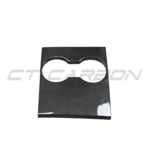 TESLA MODEL 3 2017-2023 CARBON FIBRE CENTRE CONSOLE ADD ON-Accessories-CT CARBON-CT Carbon - High-quality carbon fiber and gloss black aerodynamic parts for premium sports and luxury vehicles.