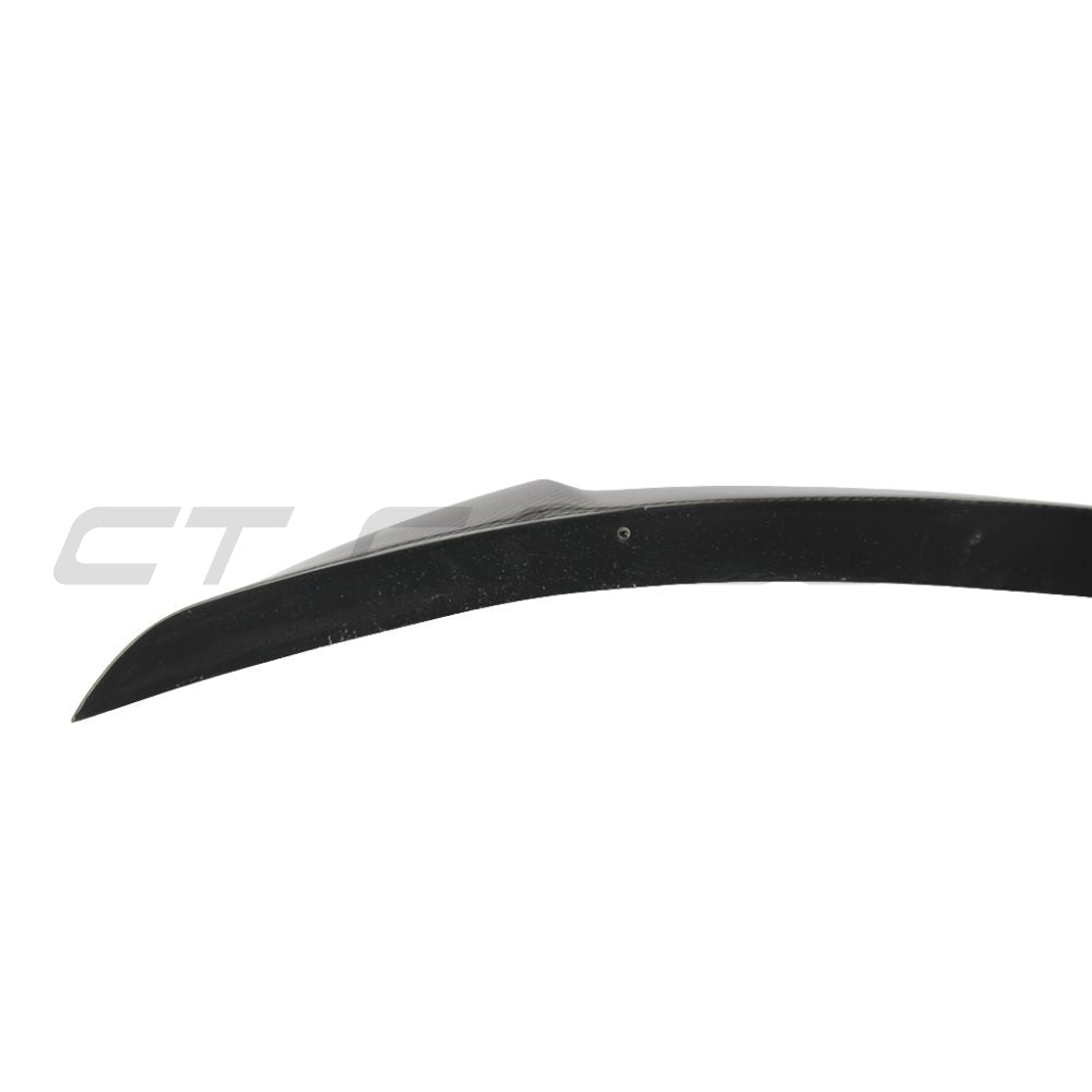 TESLA MODEL S 2013+ CARBON FIBRE SPOILER - V2-Spoiler-CT CARBON-CT Carbon - High-quality carbon fiber and gloss black aerodynamic parts for premium sports and luxury vehicles.