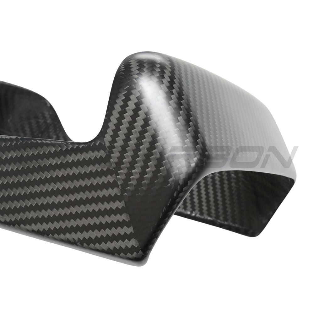 TESLA MODEL S 2021+ MATTE CARBON FIBRE REAR SCREEN ADD ON-Accessories-CT CARBON-CT Carbon - High-quality carbon fiber and gloss black aerodynamic parts for premium sports and luxury vehicles.