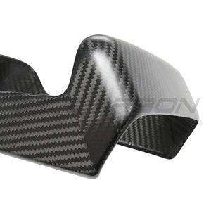 TESLA MODEL S 2021+ MATTE CARBON FIBRE REAR SCREEN ADD ON-Accessories-CT CARBON-CT Carbon - High-quality carbon fiber and gloss black aerodynamic parts for premium sports and luxury vehicles.