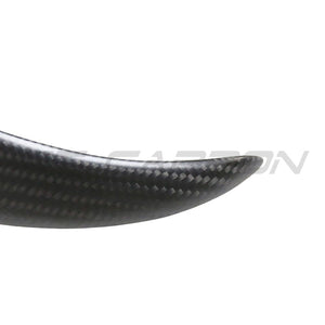 TESLA MODEL 3 2017-2023 MATTE CARBON FIBRE FRONT BUMPER CANARDS-Accessories-CT CARBON-CT Carbon - High-quality carbon fiber and gloss black aerodynamic parts for premium sports and luxury vehicles.