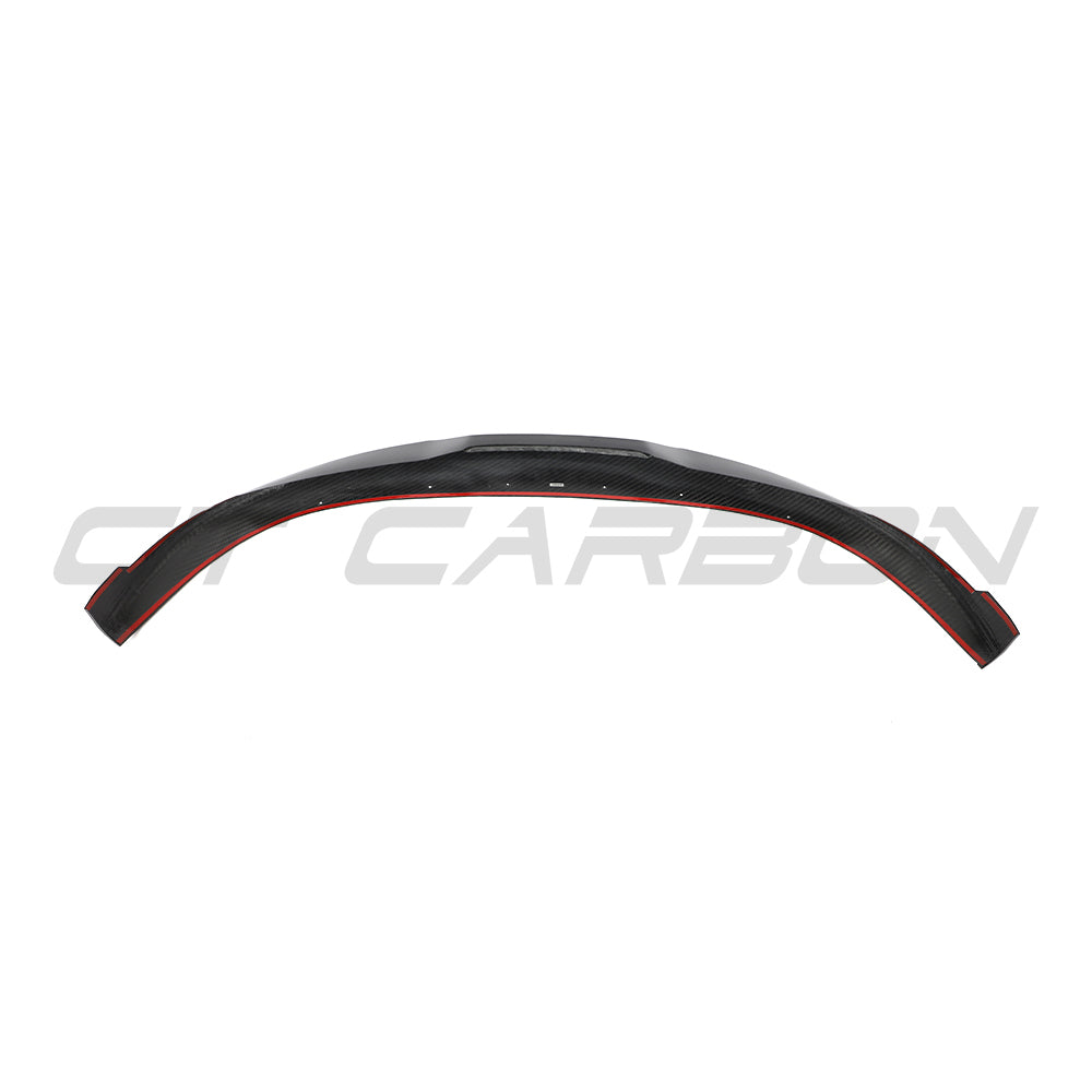 PORSCHE TAYCAN / TAYCAN 4 / TAYCAN 4S / TAYCAN GTS 2019+ CARBON FIBRE SPLITTER-Splitter-CT CARBON-CT Carbon - High-quality carbon fiber and gloss black aerodynamic parts for premium sports and luxury vehicles.