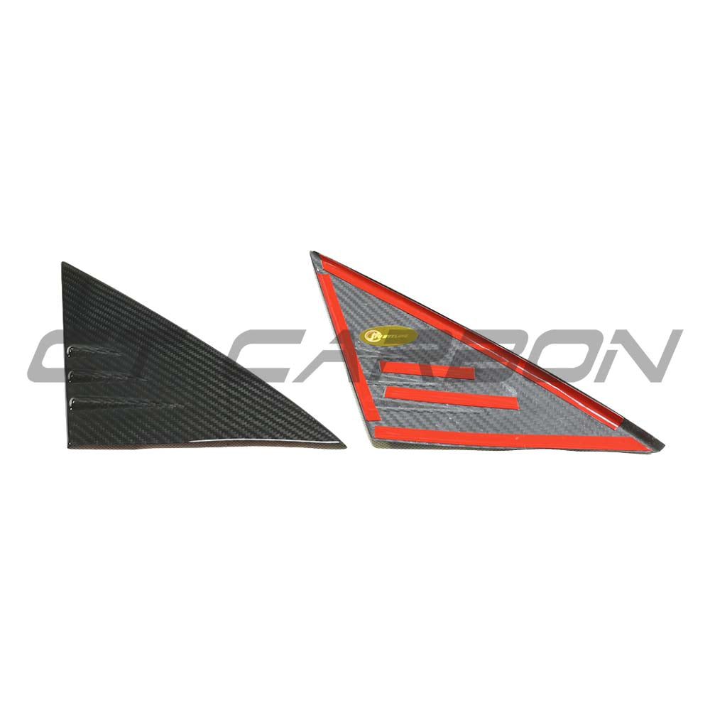 TESLA MODEL Y 2025+ FACELIFT DRY CARBON FIBRE A PILLAR COVER