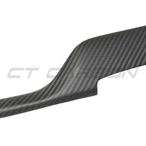 TESLA MODEL S 2021+ MATTE CARBON FIBRE DASHBOARD TRIM ADD ON-Accessories-CT CARBON-CT Carbon - High-quality carbon fiber and gloss black aerodynamic parts for premium sports and luxury vehicles.