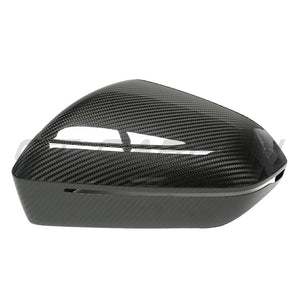 BMW M5 G90, 5 SERIES & i5 M60 G60 PRE-PREG CARBON FIBRE MIRRORS V2 - LHD-Accessories-CT CARBON-CT Carbon - High-quality carbon fiber and gloss black aerodynamic parts for premium sports and luxury vehicles.