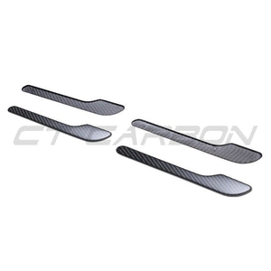 TESLA MODEL 3 & Y 2017+ MATTE CARBON FIBRE HANDLE COVERS-Accessories-CT CARBON-CT Carbon - High-quality carbon fiber and gloss black aerodynamic parts for premium sports and luxury vehicles.