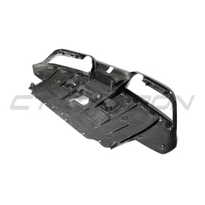 FERRARI F8 2019-2023 CARBON FIBRE DIFFUSER-Diffuser-CT CARBON-CT Carbon - High-quality carbon fiber and gloss black aerodynamic parts for premium sports and luxury vehicles.