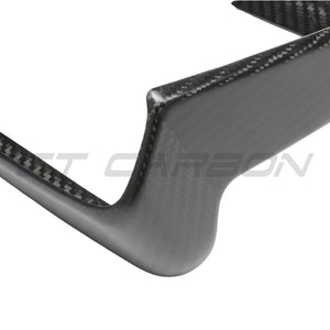 TESLA MODEL S 2021+ MATTE CARBON FIBRE REAR SCREEN ADD ON-Accessories-CT CARBON-CT Carbon - High-quality carbon fiber and gloss black aerodynamic parts for premium sports and luxury vehicles.