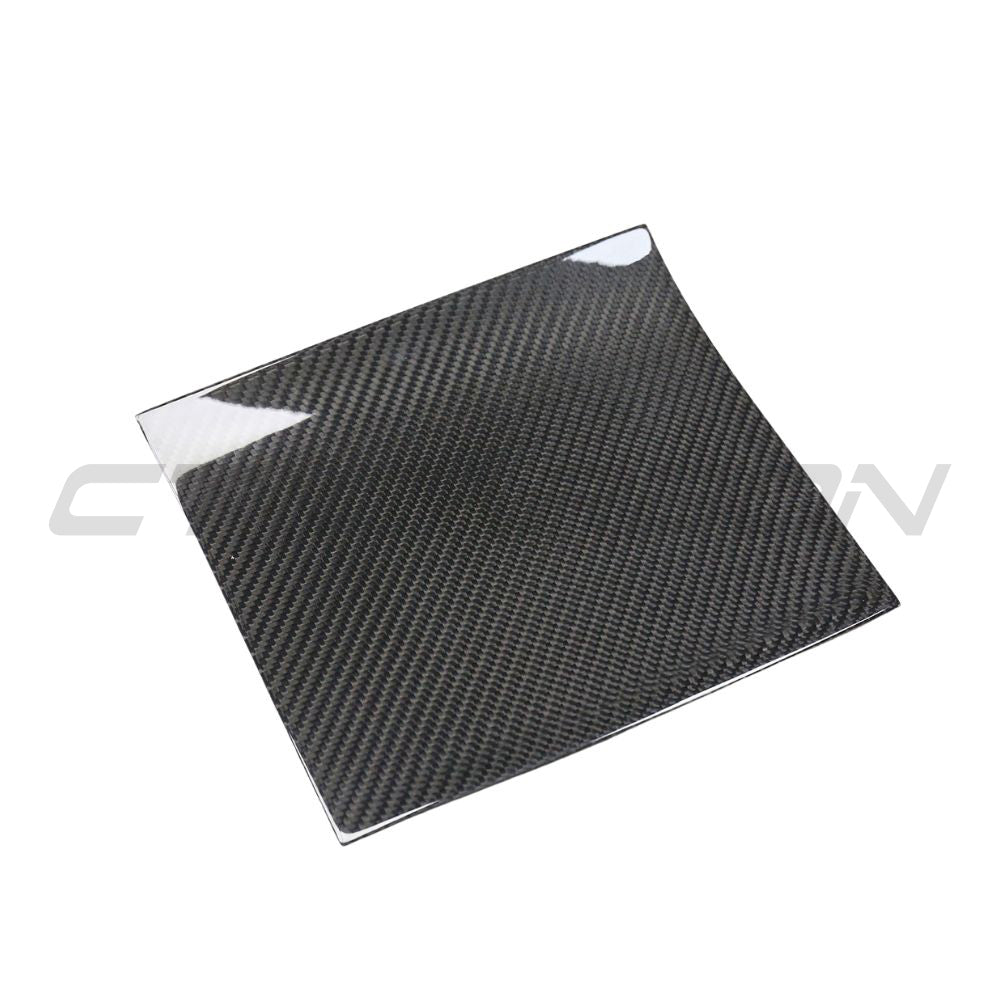 TESLA MODEL 3 2017-2023 CARBON FIBRE CENTRE CONSOLE ADD ON-Accessories-CT CARBON-CT Carbon - High-quality carbon fiber and gloss black aerodynamic parts for premium sports and luxury vehicles.