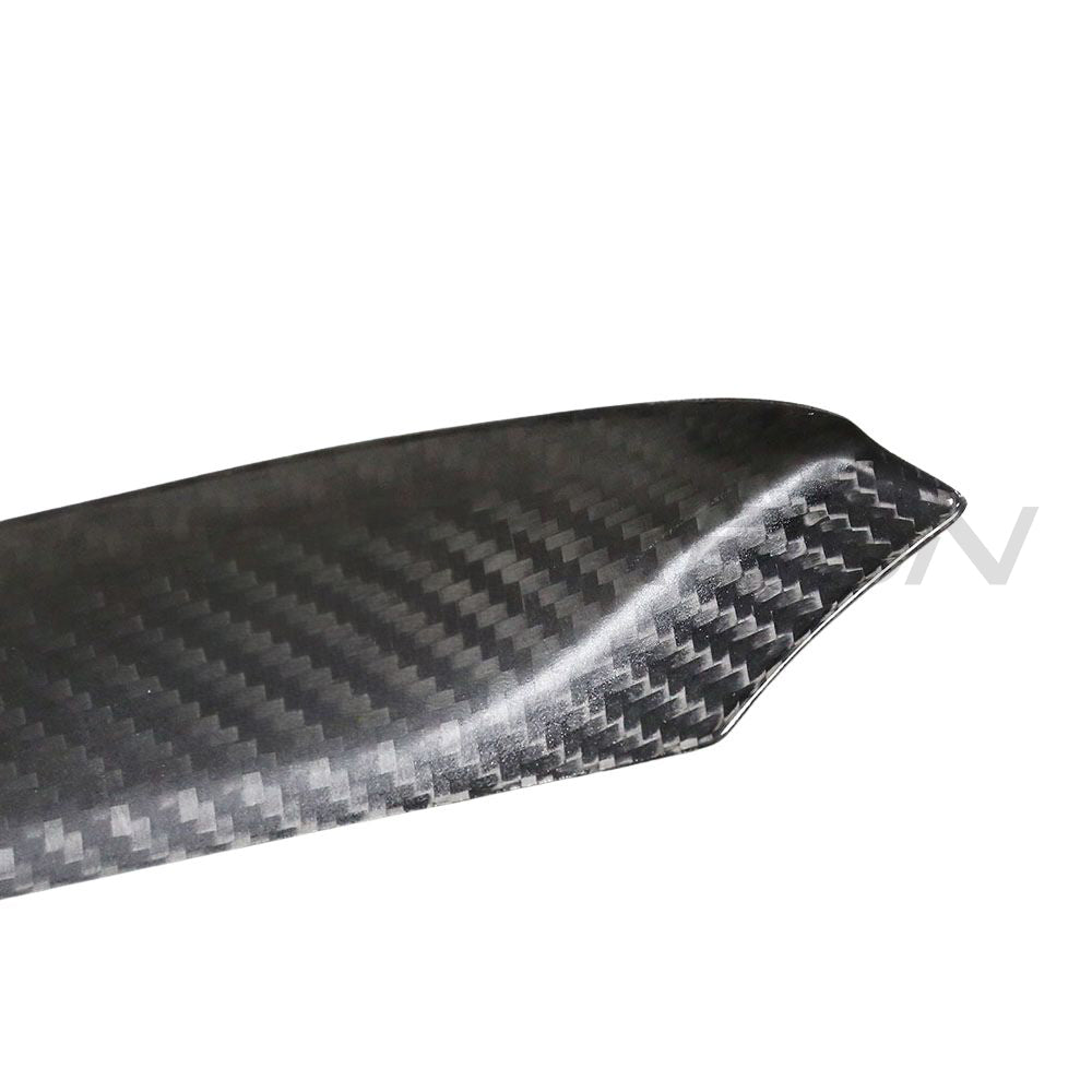 TESLA MODEL 3 2023+ CARBON FIBRE INTERIOR DOOR PANEL TRIM ADD ON-Accessories-CT CARBON-CT Carbon - High-quality carbon fiber and gloss black aerodynamic parts for premium sports and luxury vehicles.