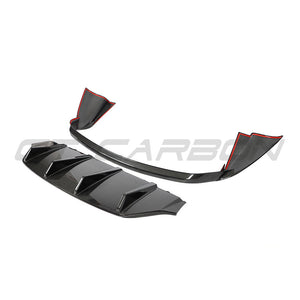 PORSCHE TAYCAN / TAYCAN 4 / TAYCAN 4S / TAYCAN GTS 2019+ CARBON FIBRE DIFFUSER-Diffuser-CT CARBON-CT Carbon - High-quality carbon fiber and gloss black aerodynamic parts for premium sports and luxury vehicles.