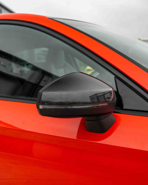 AUDI A3 S3 RS3 8V PRE-PREG CARBON FIBRE MIRRORS - WITH LANE ASSIST