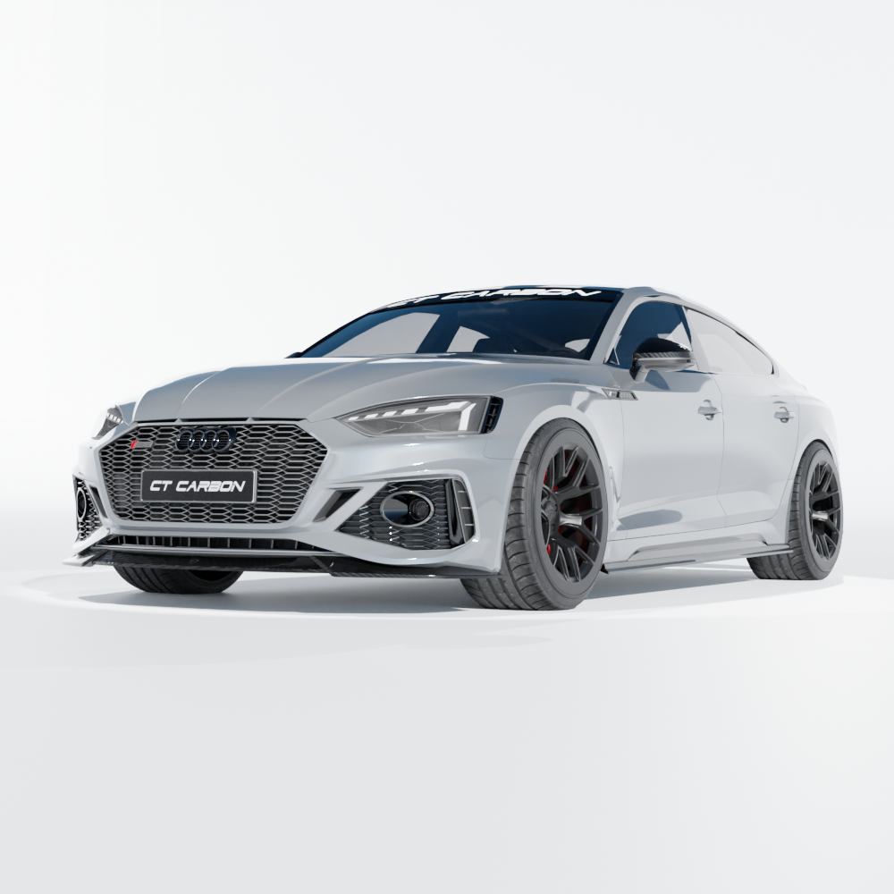 AUDI RS5 B9.5 SPORTBACK & COUPE 2020-2025 CARBON FIBRE SPLITTER - CT DESIGN