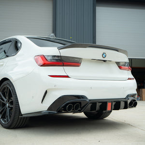 BMW G20/G21 3 SERIES 2019-2022 PRE LCI GLOSS LED BLACK DIFFUSER WITH TIPS