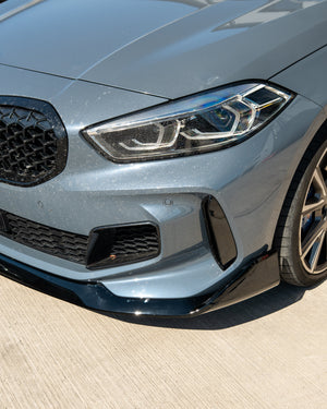 BMW F40 1 SERIES GLOSS BLACK SPLITTER - V1