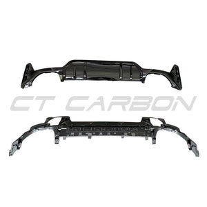 BMW G20/G21 3 SERIES LCI 340I GLOSS BLACK REAR DIFFUSER (SQUARE EXHAUST)