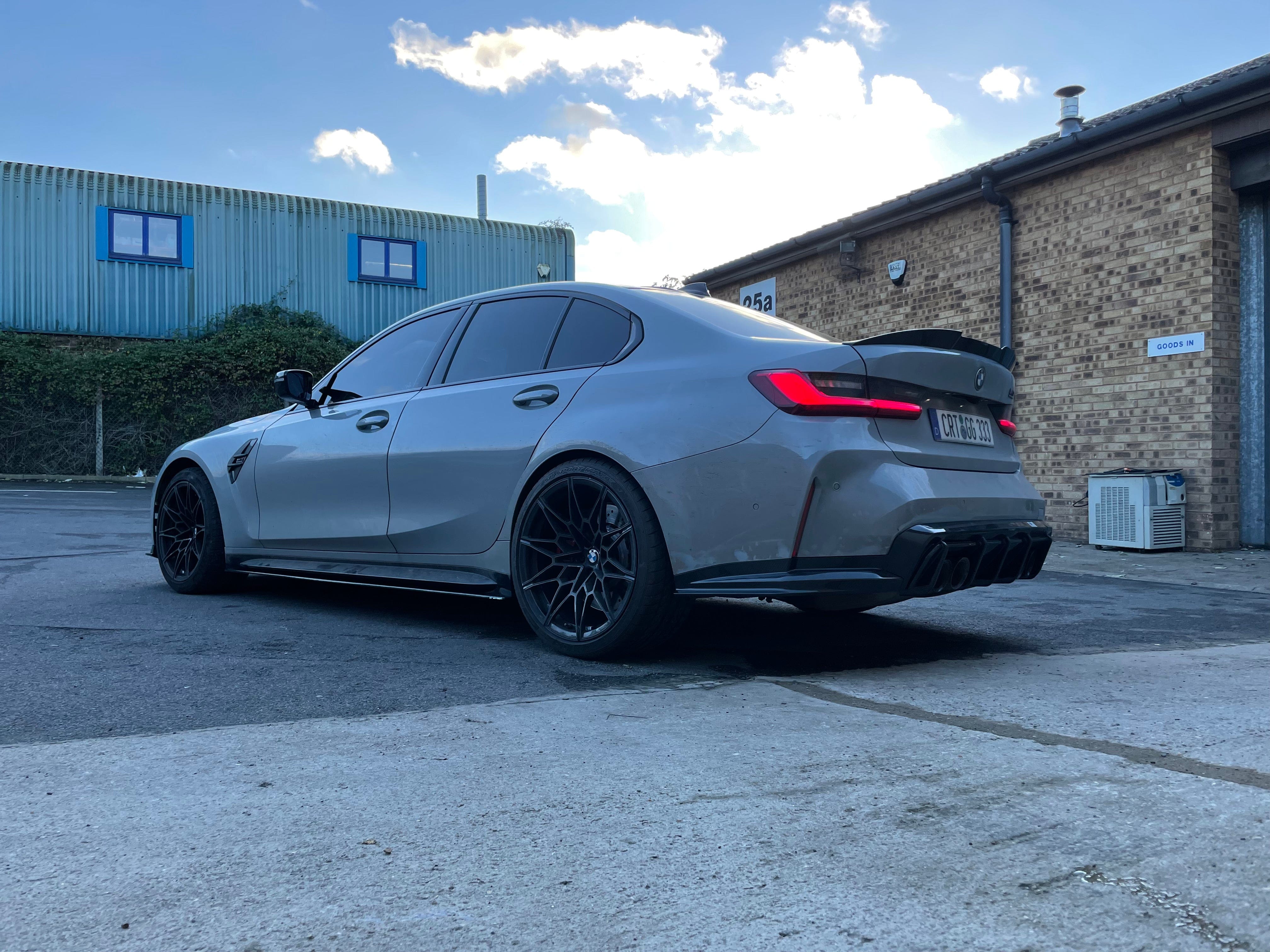 CT CARBON FULL KIT BMW M3 G80/G81 CARBON FIBRE SIDE SKIRT EXTENSIONS - CT DESIGN