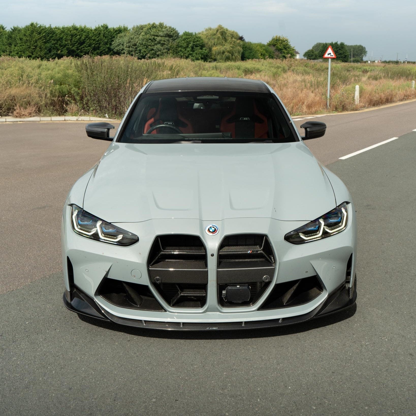 BMW M3/M4 G80/G81/G82/G83 CARBON FIBRE SPLITTER - V2 - CT DESIGN