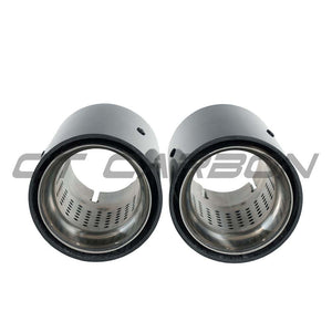 BMW F20/F21/F22/F23/F30/F31/F32/F33 CARBON EXHAUST TIPS - CHROME (SET OF 2)