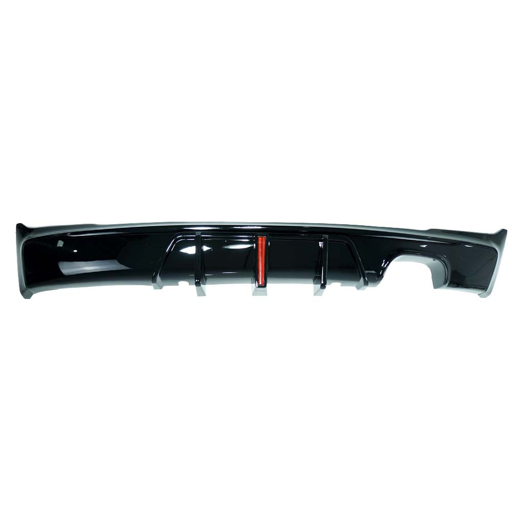 BMW F22/F23 2 SERIES 2014-2020 GLOSS BLACK LED TWIN LEFT DIFFUSER MP STYLE