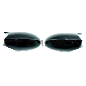 BMW 1 & 3 SERIES E82/E83/E87/E88/E90/E91/E92/E93 2011-2013 LCI GLOSS BLACK MIRROR CAP REPLACEMENTS