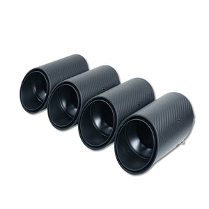 BMW G90 M5 & G99 M5 TOURING 2024+ CARBON FIBRE SLASH CUT EXHAUST TIPS - MATTE BLACK
