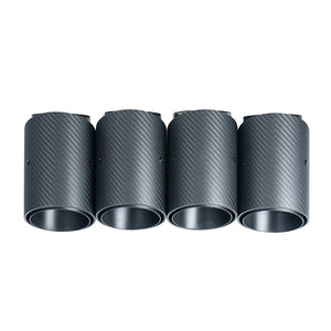 BMW G90 M5 & G99 M5 TOURING 2024+ CARBON FIBRE SLASH CUT EXHAUST TIPS - MATTE BLACK