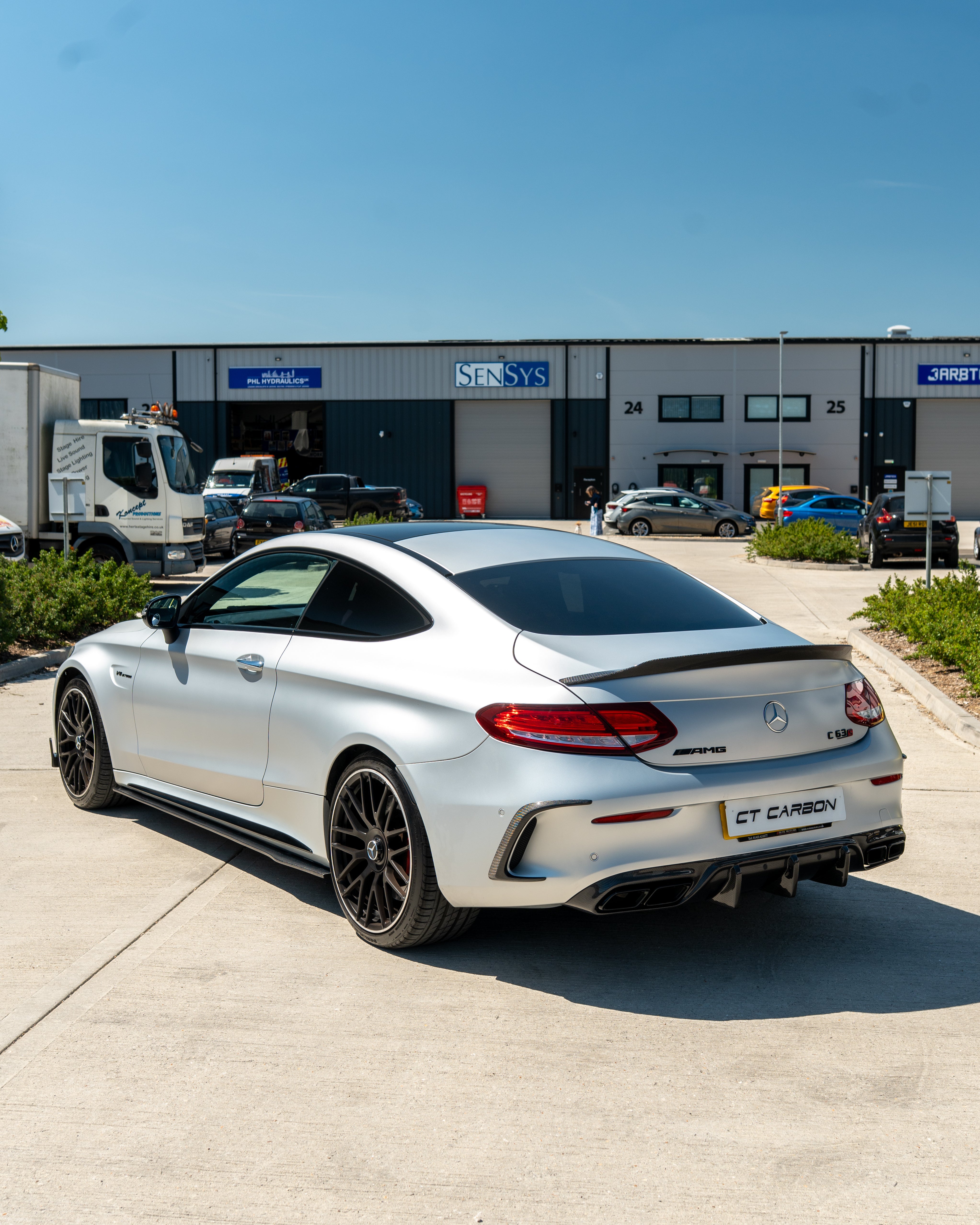 MERCEDES W205 C63 & C63S COUPE 2DR & SALOON 4DR CARBON SIDE SKIRTS V1
