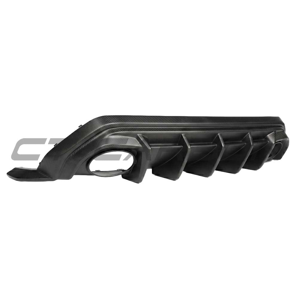 AUDI RS3 8Y SPORTBACK 2025+ MATTE CARBON FIBRE REAR DIFFUSER - CT DESIGN