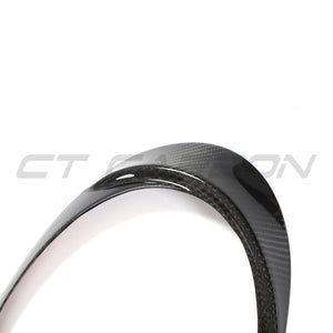 PORSCHE 991 911 2012-2021 CARBON FIBRE HEADLIGHT EYEBROWS-Accessories-CT CARBON-CT Carbon - High-quality carbon fiber and gloss black aerodynamic parts for premium sports and luxury vehicles.