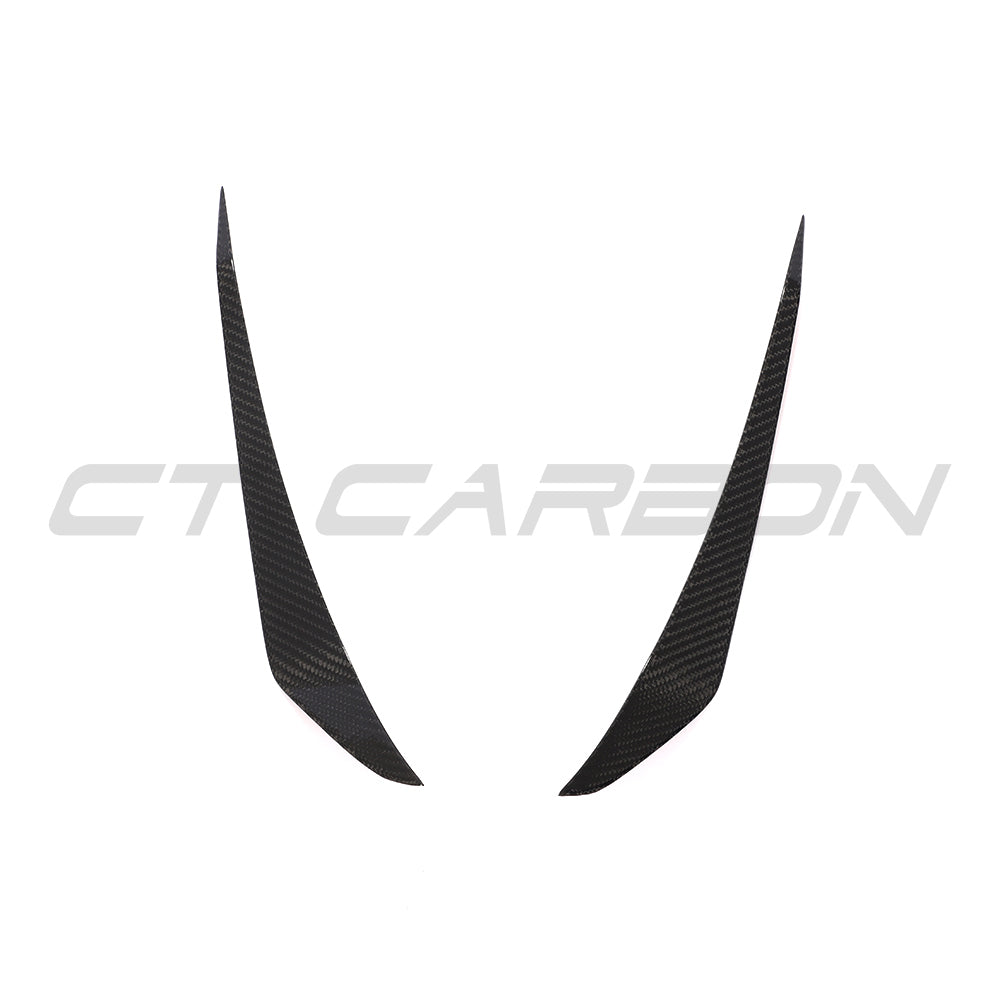 PORSCHE 911 991.1 2013-2016 TURBO CARBON FIBRE CANARDS-Accessories-CT CARBON-CT Carbon - High-quality carbon fiber and gloss black aerodynamic parts for premium sports and luxury vehicles.
