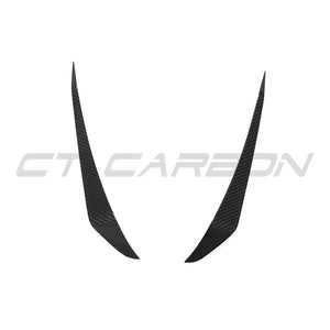 PORSCHE 911 991.1 2013-2016 TURBO CARBON FIBRE CANARDS-Accessories-CT CARBON-CT Carbon - High-quality carbon fiber and gloss black aerodynamic parts for premium sports and luxury vehicles.