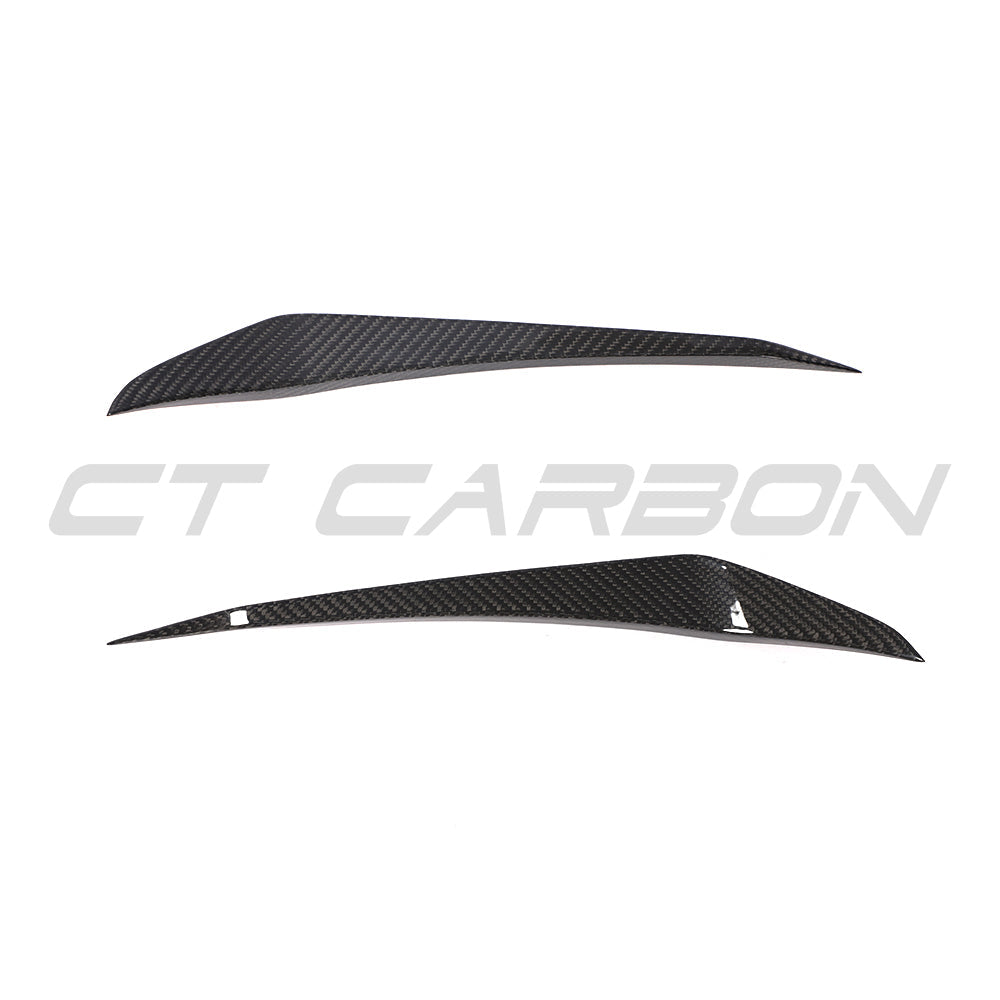 PORSCHE 911 991.1 2013-2016 TURBO CARBON FIBRE CANARDS-Accessories-CT CARBON-CT Carbon - High-quality carbon fiber and gloss black aerodynamic parts for premium sports and luxury vehicles.