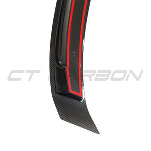 PORSCHE 911 991.2 GTS/CARRERA/ TARGA 2017-2019 CARBON FIBRE SPOILER-Spoiler-CT CARBON-CT Carbon - High-quality carbon fiber and gloss black aerodynamic parts for premium sports and luxury vehicles.