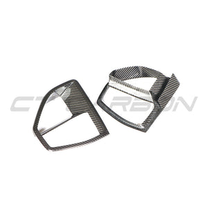 BMW G05 X5 2019-2023 CARBON FIBRE FRONT VENT ADD ON-Accessories-CT CARBON-CT Carbon - High-quality carbon fiber and gloss black aerodynamic parts for premium sports and luxury vehicles.