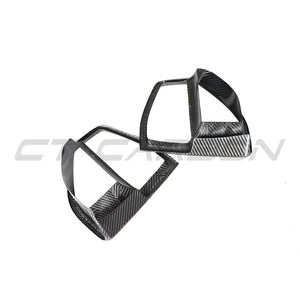 BMW G05 X5 2019-2023 CARBON FIBRE FRONT VENT ADD ON-Accessories-CT CARBON-CT Carbon - High-quality carbon fiber and gloss black aerodynamic parts for premium sports and luxury vehicles.