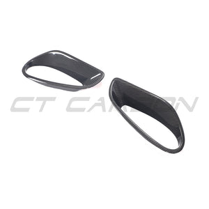 PORSCHE 911 991 2013-2019 TURBO CARBON FIBRE AIR INTAKES-Accessories-CT CARBON-CT Carbon - High-quality carbon fiber and gloss black aerodynamic parts for premium sports and luxury vehicles.