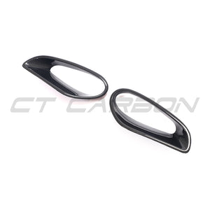 PORSCHE 911 991 2013-2019 TURBO CARBON FIBRE AIR INTAKES-Accessories-CT CARBON-CT Carbon - High-quality carbon fiber and gloss black aerodynamic parts for premium sports and luxury vehicles.