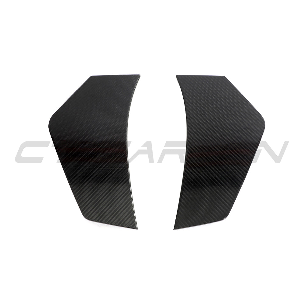 AUDI R8 V10 GEN 2.5 2020-2023 CARBON FIBRE REAR BUMPER CORNERS-Accessories-CT CARBON-CT Carbon - High-quality carbon fiber and gloss black aerodynamic parts for premium sports and luxury vehicles.