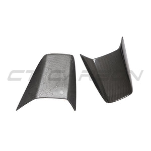 PORSCHE 911 991.2 GT3 2017-2021 CARBON FIBRE REAR SCOOP COVERS-Accessories-CT CARBON-CT Carbon - High-quality carbon fiber and gloss black aerodynamic parts for premium sports and luxury vehicles.