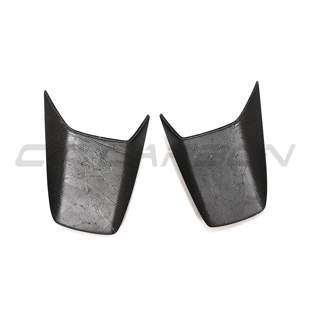 PORSCHE 911 991.2 GT3 2017-2021 CARBON FIBRE REAR SCOOP COVERS-Accessories-CT CARBON-CT Carbon - High-quality carbon fiber and gloss black aerodynamic parts for premium sports and luxury vehicles.