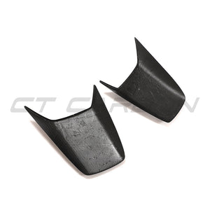 PORSCHE 911 991.2 GT3 2017-2021 CARBON FIBRE REAR SCOOP COVERS-Accessories-CT CARBON-CT Carbon - High-quality carbon fiber and gloss black aerodynamic parts for premium sports and luxury vehicles.